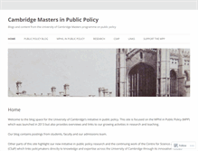 Tablet Screenshot of cambridgemppblog.org